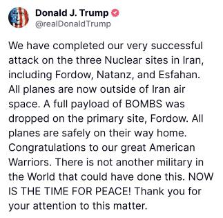 President Donald Trump Admits US Targeted 3 Iranian Sites 1 President Donald Trump Admits US Targeted 3 Iranian Sites