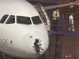 IndiGo Aircraft Pilot Announced Emergency On 21 May, Plane's Nose Severely Damaged 1 IndiGo Aircraft Pilot Announced Emergency On 21 May, Plane's Nose Severely Damaged