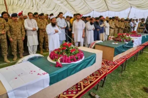 Pakistan's Army Officers Attend The Funeral Of Terrorists Killed During Operation Sindoor Carried Out By India On May 7. 1 Pakistan's Army Officers