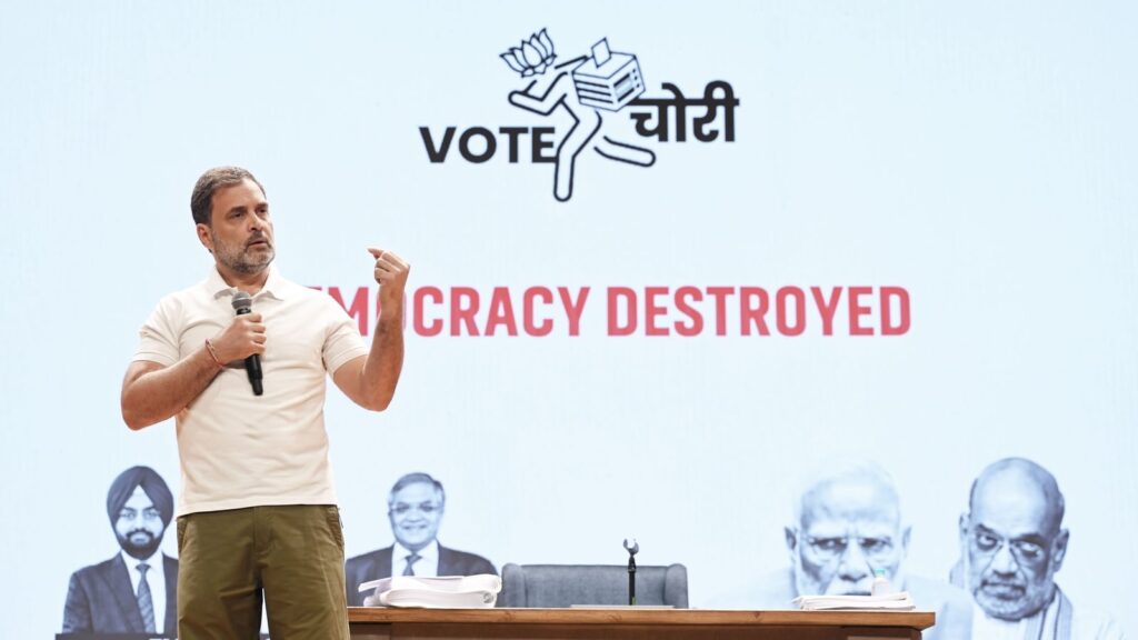 Rahul Gandhi’s Press Conference on Vote Theft Allegations Against EC 1 Rahul Gandhi’s Press Conference on Vote Theft Allegations Against EC