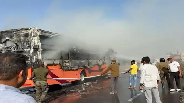 Rajasthan Jaisalmer private Bus Fire: 20 Dead 1 Rajasthan Jaisalmer Bus Fire: 20 Dead
